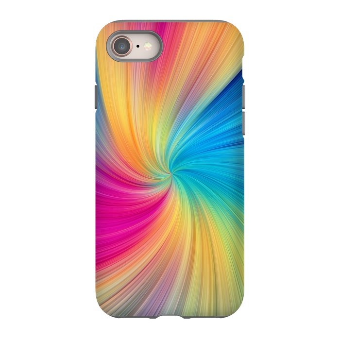 iPhone 8 StrongFit Rainbow Abstract Design by Art Design Works