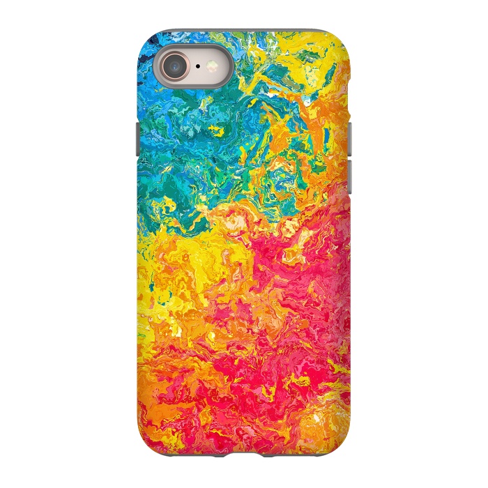 iPhone 8 StrongFit Rainbow Abstract Painting II by Art Design Works