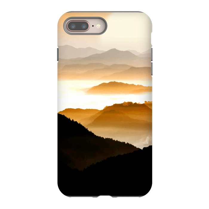 iPhone 8 plus StrongFit Sunrise Mountain by Creativeaxle