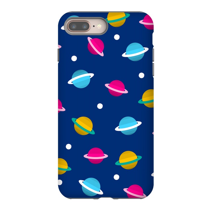 iPhone 8 plus StrongFit blue space design by MALLIKA