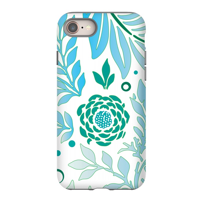 iPhone 8 StrongFit Floral Design 3 by Bledi
