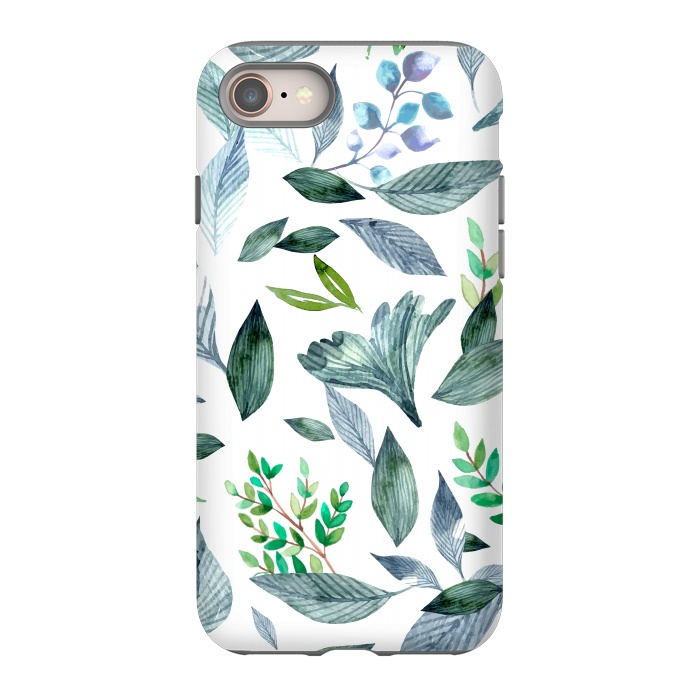 iPhone 8 StrongFit Watercolor fallen leaves 2 by Bledi