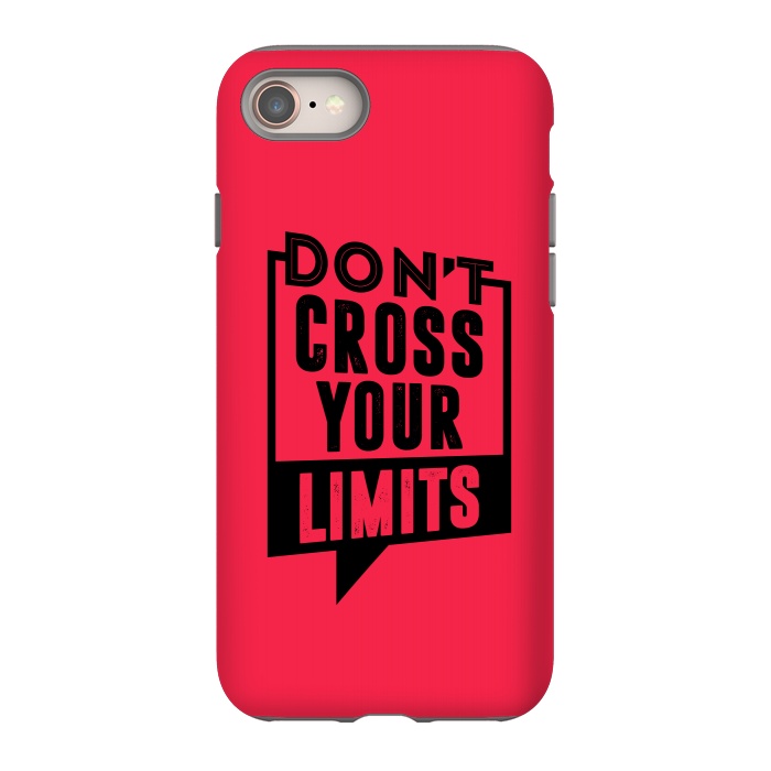 iPhone 8 StrongFit dont cross your limits by TMSarts