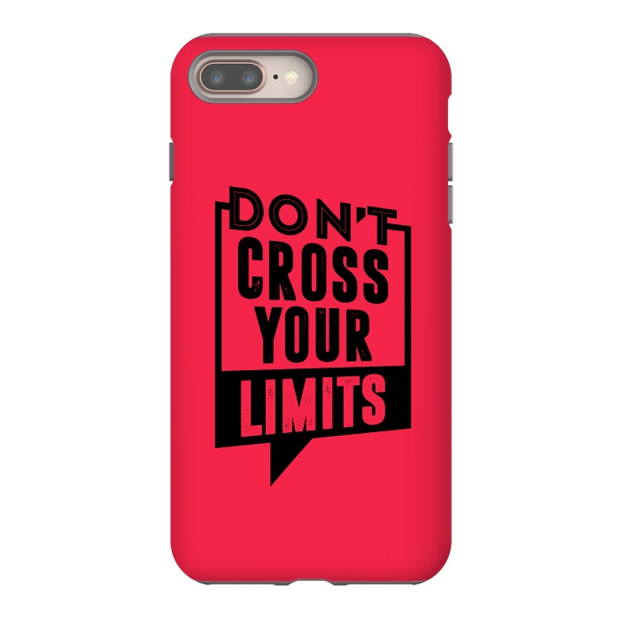 iPhone 8 plus StrongFit dont cross your limits by TMSarts