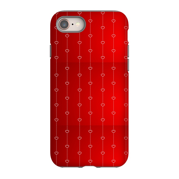 iPhone 8 StrongFit VALENTINE RED HEARTS by MALLIKA