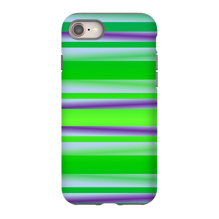iPhone 8 StrongFit green abstract lines by MALLIKA