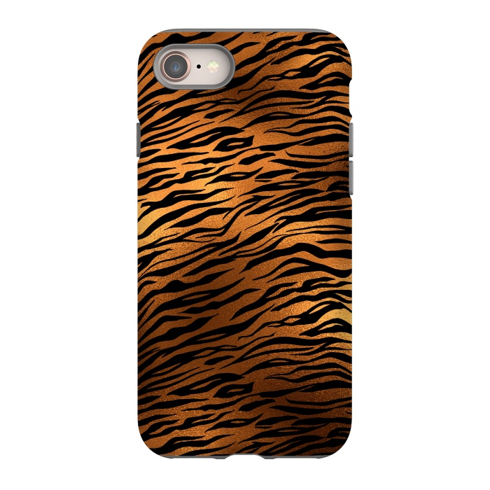 iPhone 8 StrongFit Copper Gold Tiger by  Utart