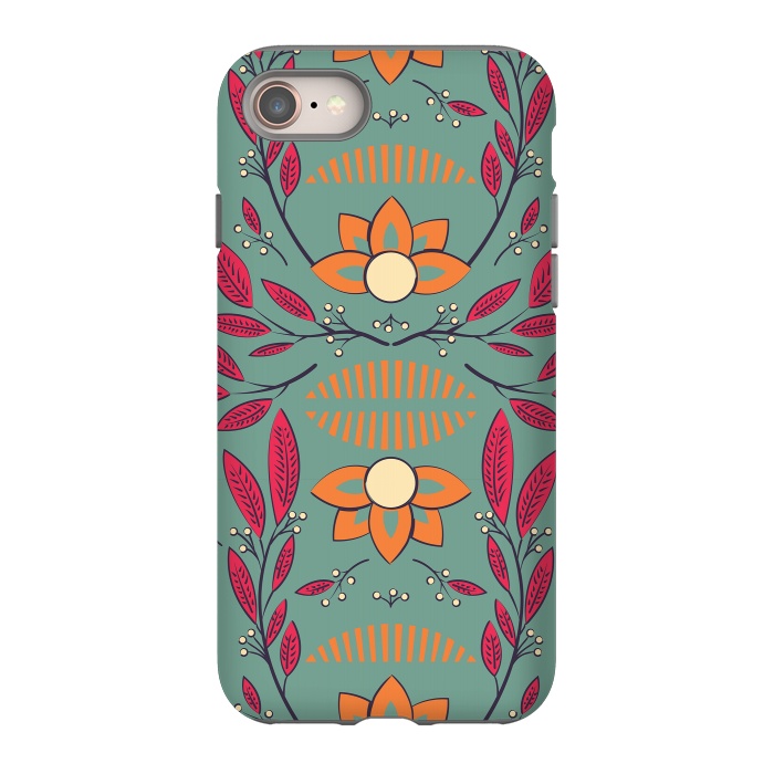 iPhone 8 StrongFit Flora Green 002 by Jelena Obradovic