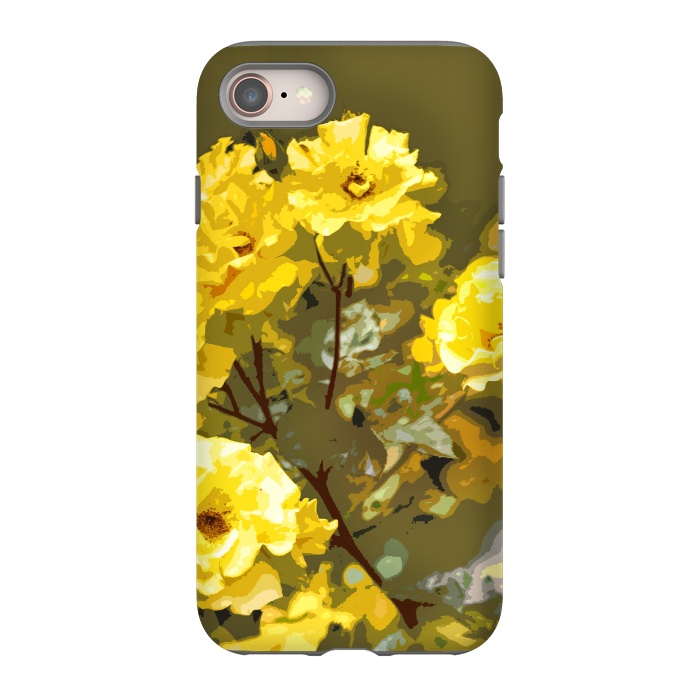 iPhone 8 StrongFit Yellow roses by Bledi