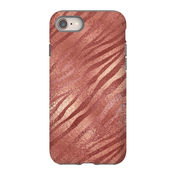 iPhone 8 StrongFit Rosegold Tiger Skin by  Utart