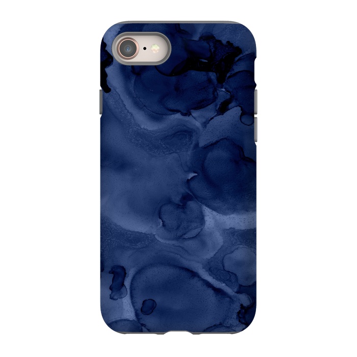 iPhone 8 StrongFit Blue Ink Marble by  Utart