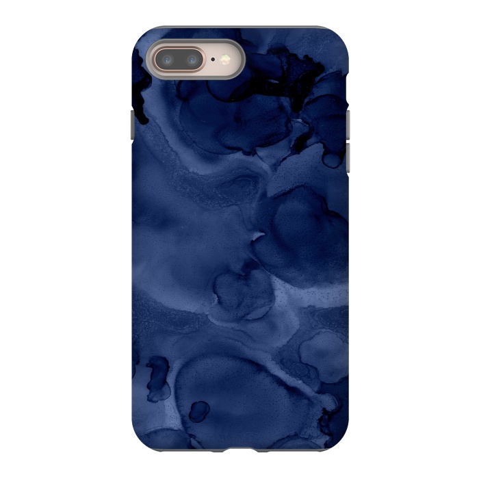 iPhone 8 plus StrongFit Blue Ink Marble by  Utart