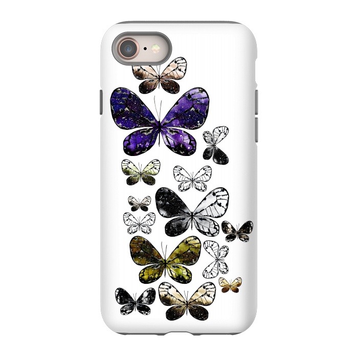 iPhone 8 StrongFit Metallic Moth by Amaya Brydon