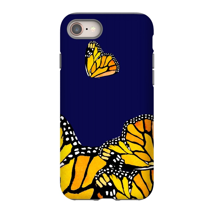 iPhone 8 StrongFit Blue Butterfly by Amaya Brydon