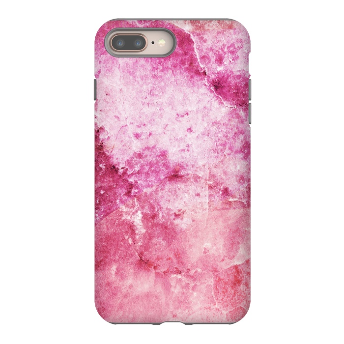 iPhone 8 plus StrongFit Pink fuchsia elegant marble by Oana 