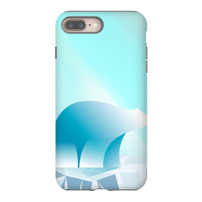 iPhone 8 plus StrongFit Polar Bear by Carlos Maciel