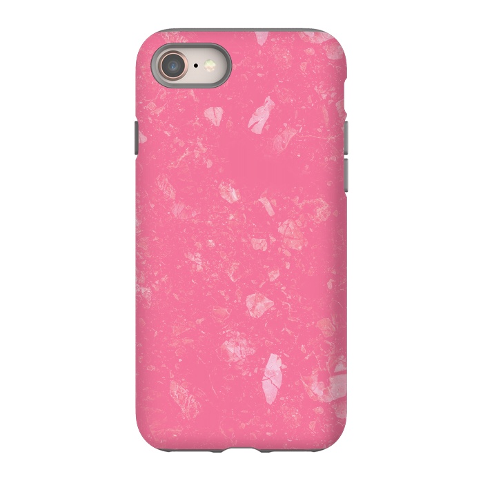 iPhone 8 StrongFit Pink Marble Speckle by Carlos Maciel