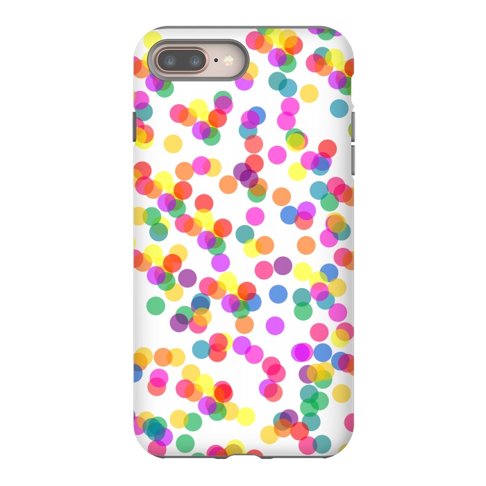 iPhone 8 plus StrongFit Colorful Confetti by Karolina