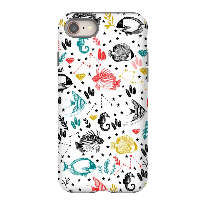 iPhone 8 StrongFit Tropical Fish by Karolina