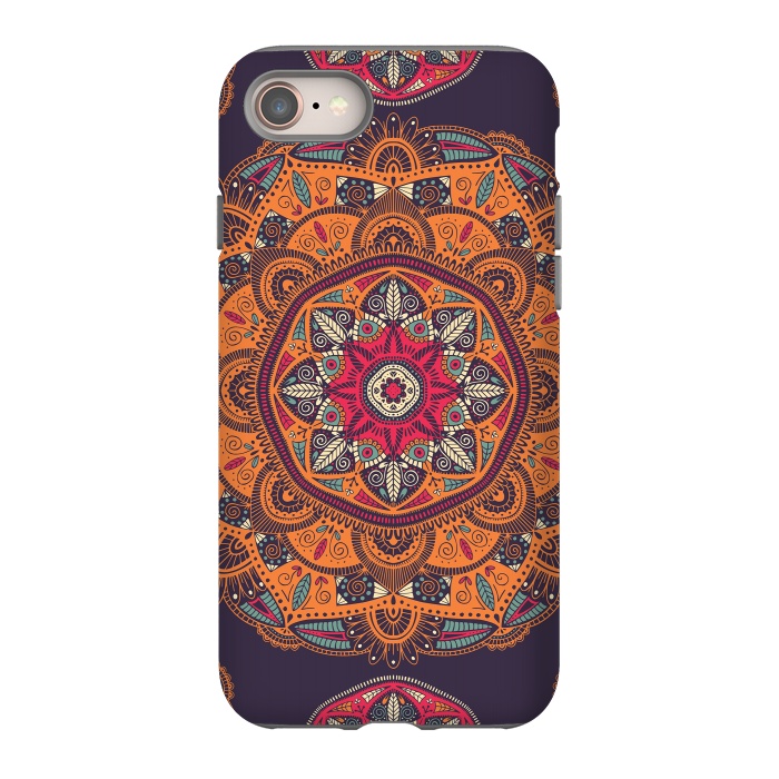 iPhone 8 StrongFit Colorful Mandala 008 by Jelena Obradovic