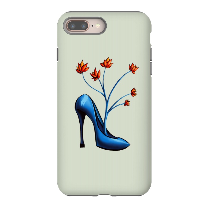 iPhone 8 plus StrongFit High Heel Shoe And Flower Bouquet Art by Boriana Giormova