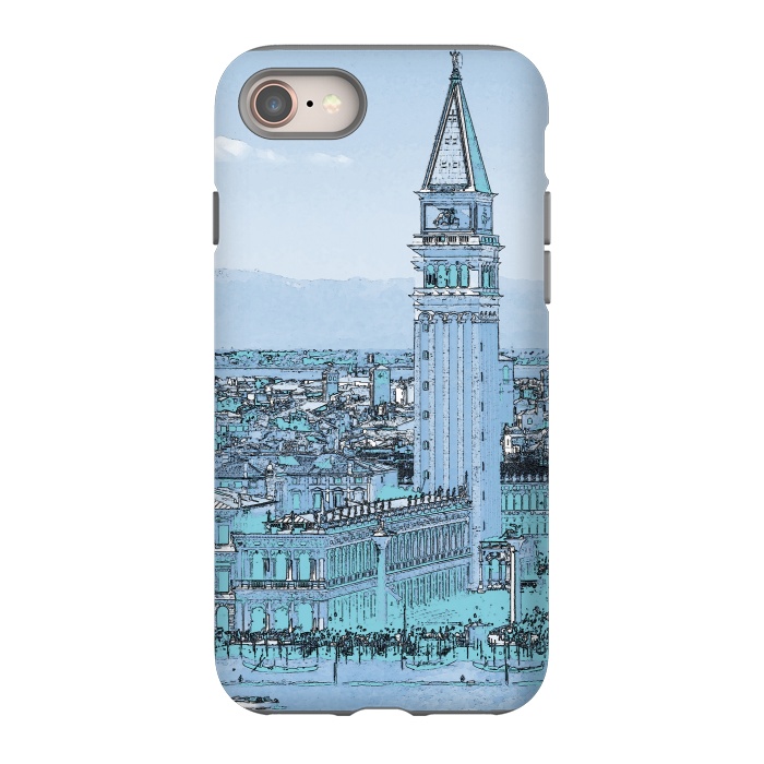 iPhone 8 StrongFit San Marco Venice Italy watercolor painting by Oana 