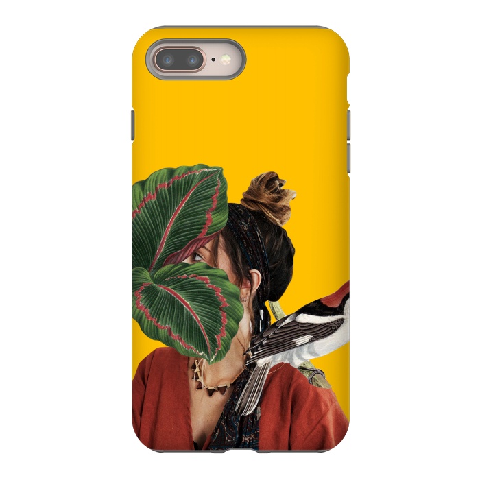 iPhone 8 plus StrongFit Girl with the bird by MARCOS COELHO