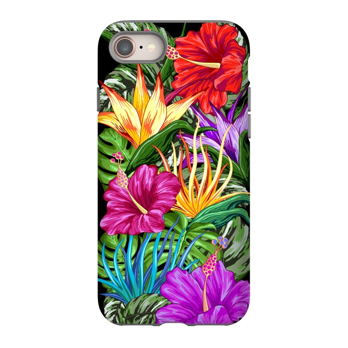 iPhone 8 StrongFit Tropical Flora Summer Mood by BluedarkArt