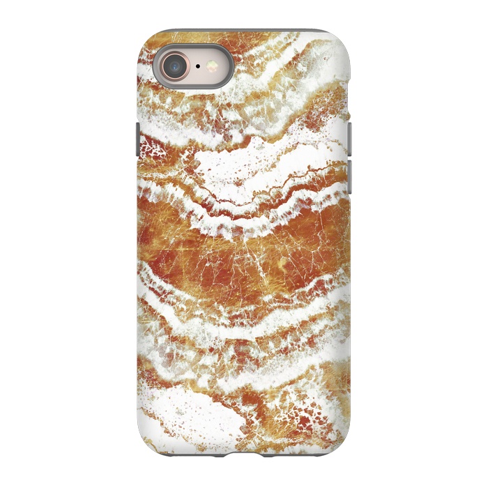 iPhone 8 StrongFit Gold agate marble art by Oana 