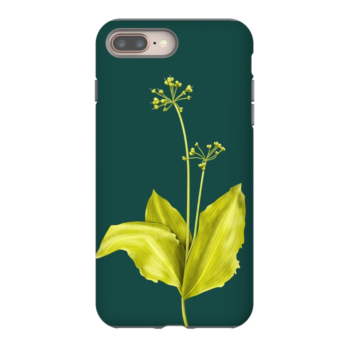 iPhone 8 plus StrongFit Wild Garlic Green Plant Botanical Art by Boriana Giormova