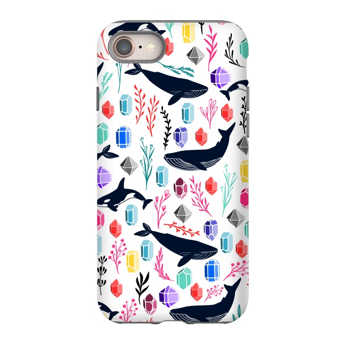 iPhone 8 StrongFit Cute Whale by Karolina