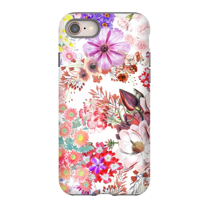 iPhone 8 StrongFit Romantic painted colorful flowers by Oana 