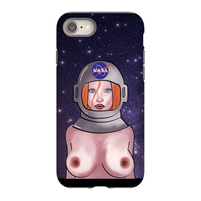iPhone 8 StrongFit Space Girl by Mandy Porto