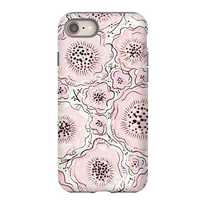 iPhone 8 StrongFit Pretty in Pink by Rose Halsey