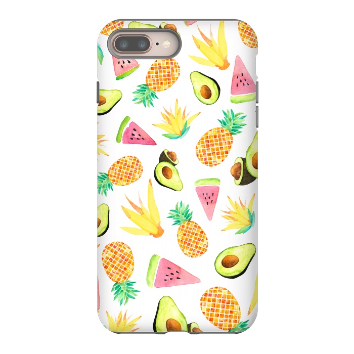 iPhone 8 plus StrongFit Tropical Fruit Salad by Amaya Brydon