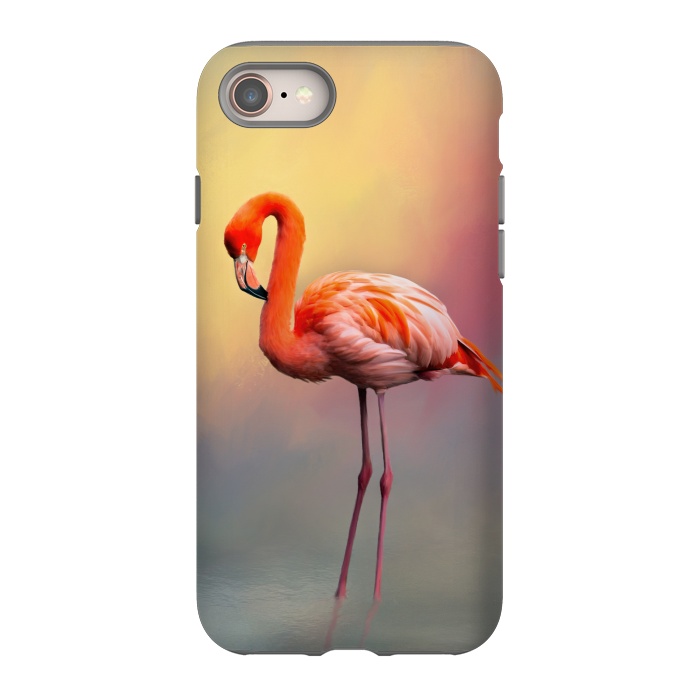 iPhone 8 StrongFit American flamingo by Simone Gatterwe