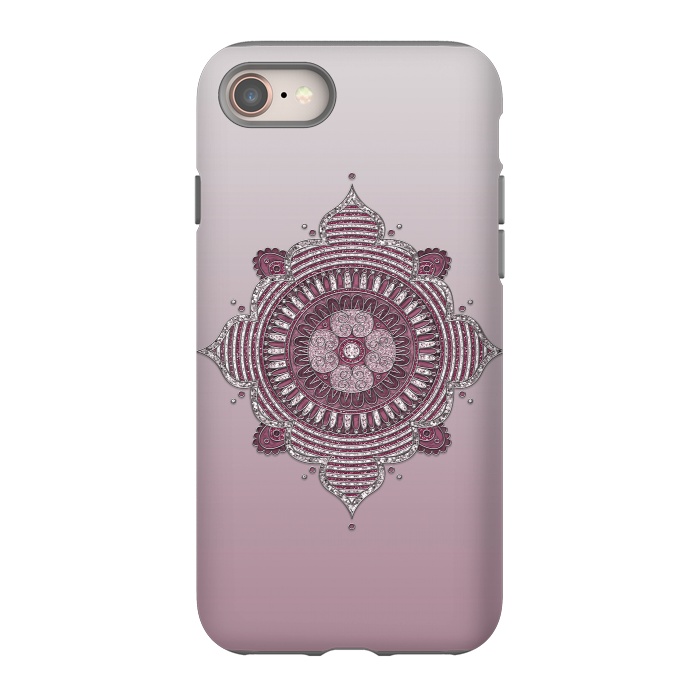 iPhone 8 StrongFit Fashion Mandala Ornament by Andrea Haase