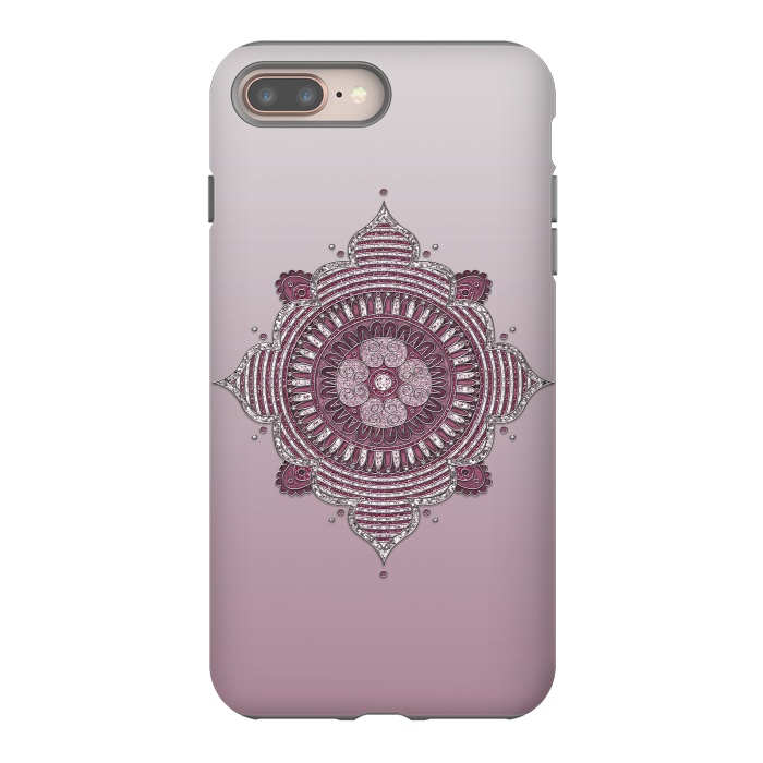 iPhone 8 plus StrongFit Fashion Mandala Ornament by Andrea Haase