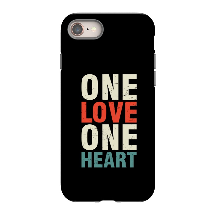 iPhone 8 StrongFit one love one heart by TMSarts