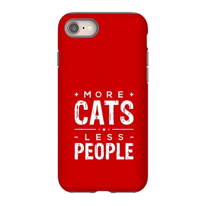 iPhone 8 StrongFit more cats less people by TMSarts