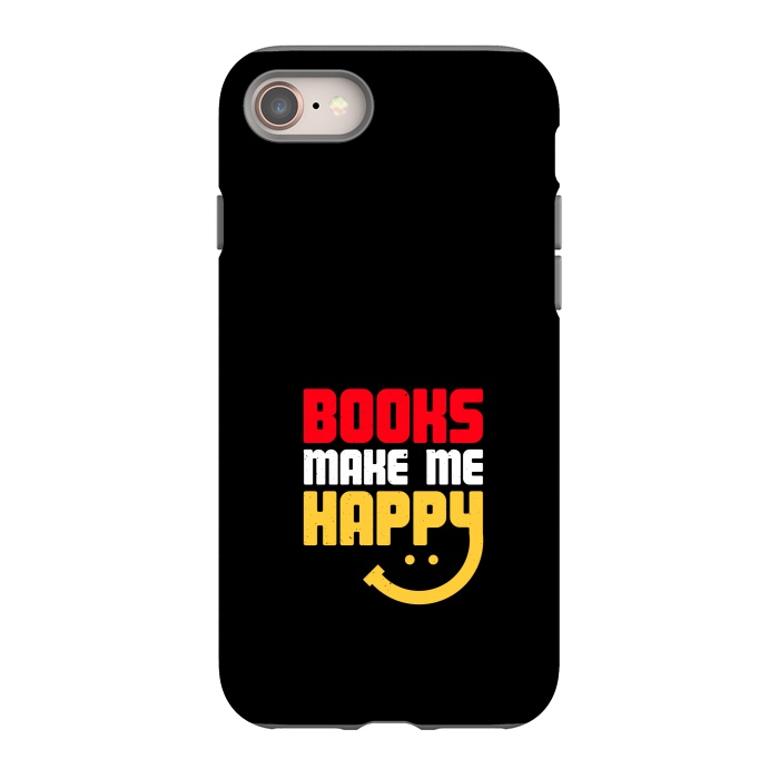 iPhone 8 StrongFit books make me happy by TMSarts