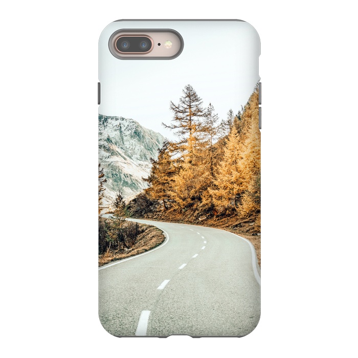 iPhone 8 plus StrongFit Snow and Golden Pine by Uma Prabhakar Gokhale