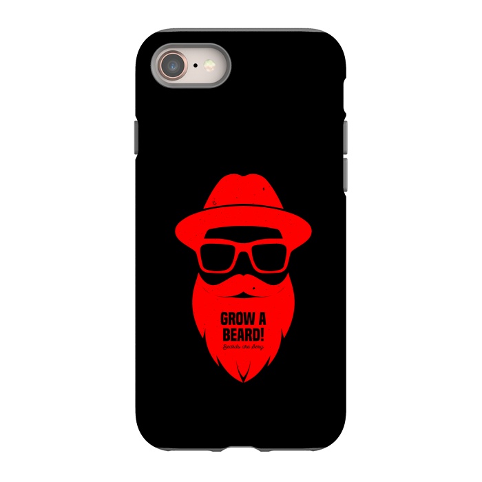 iPhone 8 StrongFit beard on red by TMSarts