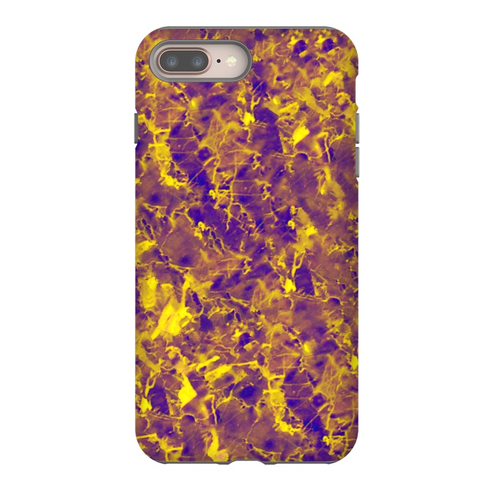 iPhone 8 plus StrongFit Purple and Gold Marble by Ashley Camille