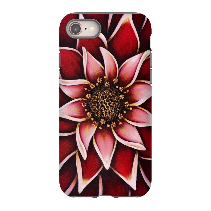 iPhone 8 StrongFit Valentine Dahlia by Denise Cassidy Wood