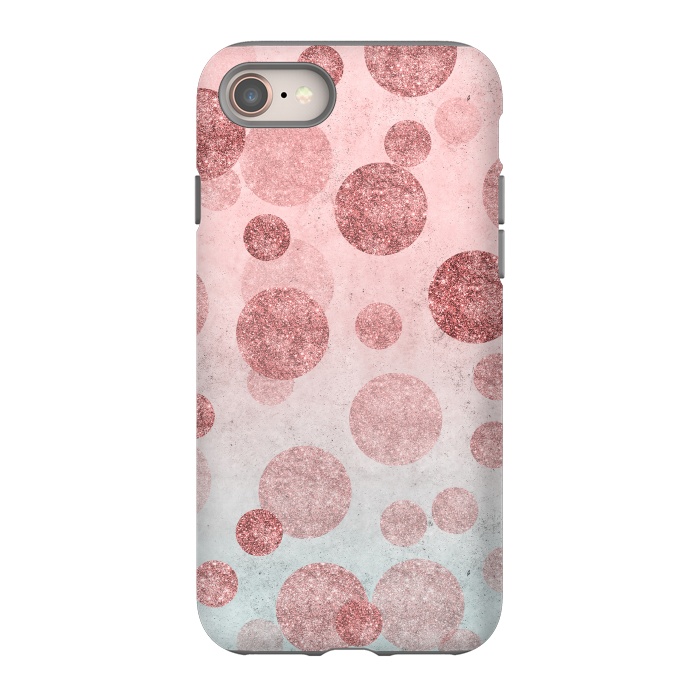 iPhone 8 StrongFit Rosegold Confetti Elegance by Andrea Haase