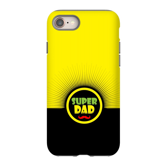 iPhone 8 StrongFit super dad mustache by TMSarts
