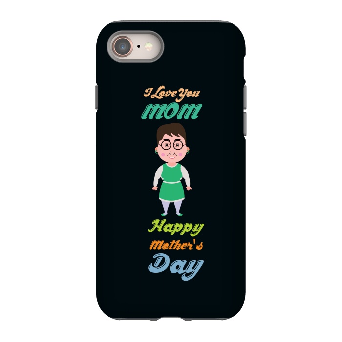 iPhone 8 StrongFit cartoon mom by TMSarts