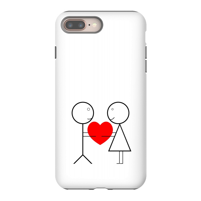 iPhone 8 plus StrongFit stick figure love by TMSarts