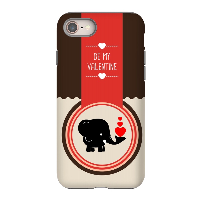 iPhone 8 StrongFit be valentine elephant by TMSarts